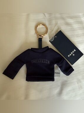 PARKE x Target Keychain Mockneck Navy Mini Sweatshirt NEW NWT